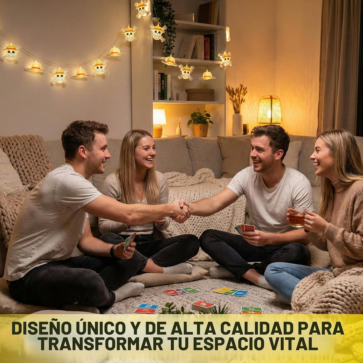 Guirnalda de Luces LED 3D Piratas Bucanera Deco